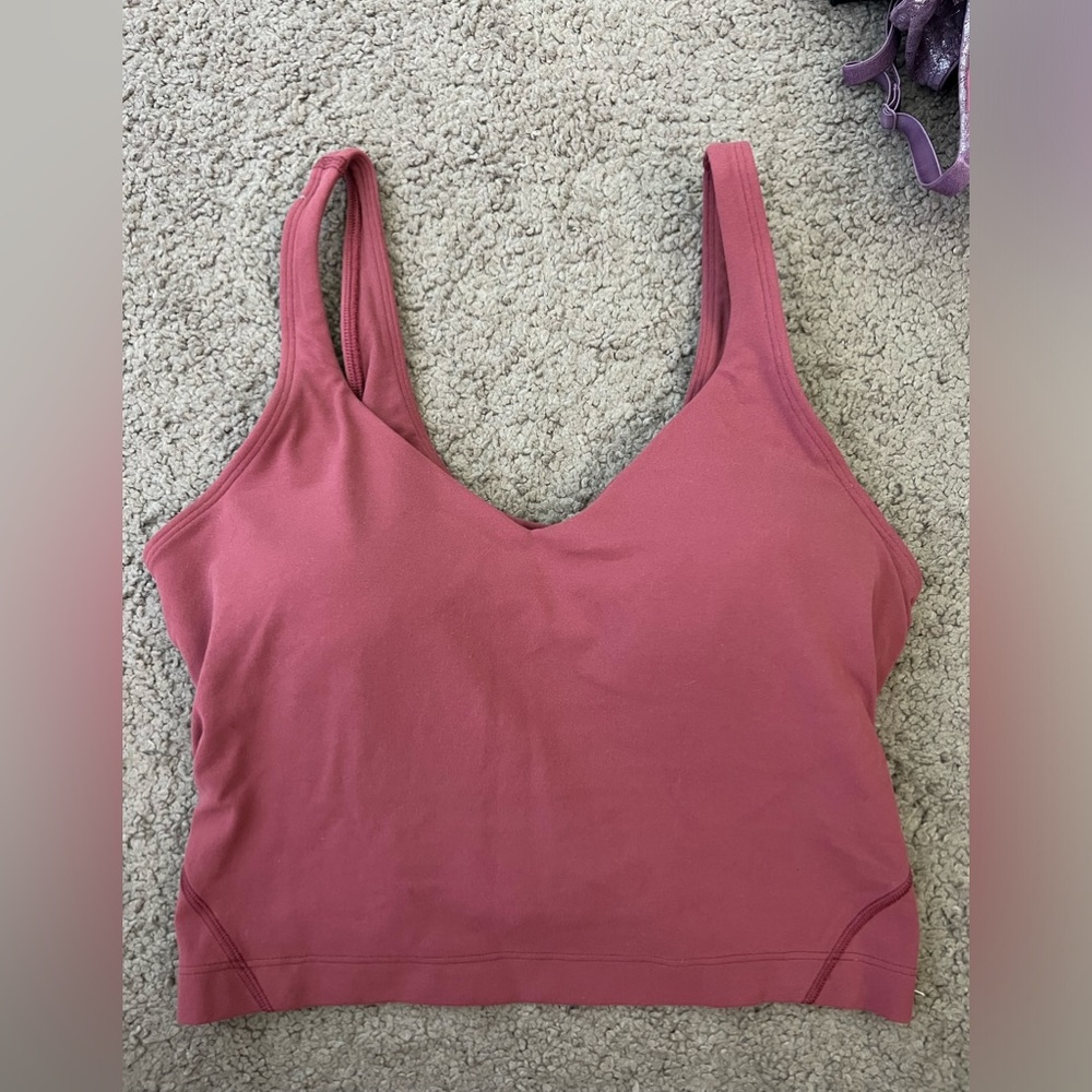 LULULEMON Align Burgundy Tank Top Size 6